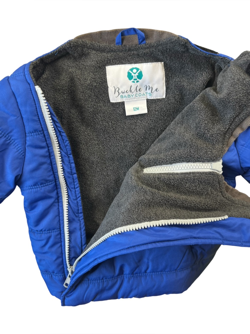 Buckle Me Baby Coats Blue Toasty Car Seat Coat - Picture 4 of 7